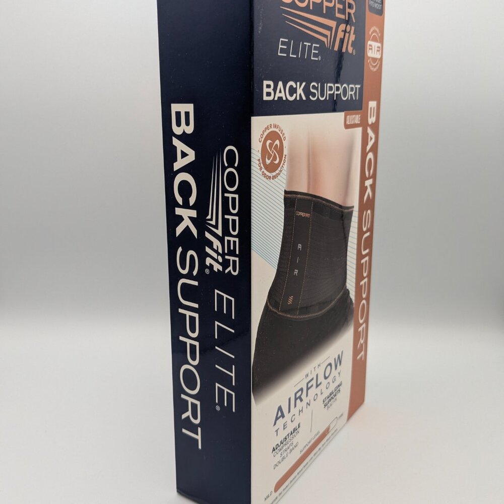 Copper Fit Elite Adjustable Back Support w/Airflow Technology, Unisex 30-50" NEW - Picture 2 of 7